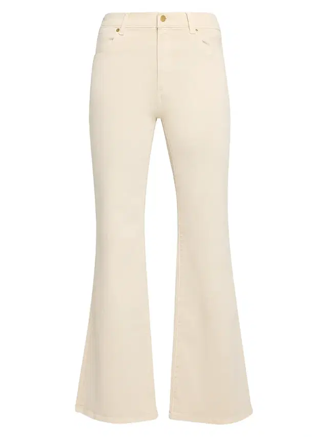 Kobi Halperin Women's Rosie Garment-Dyed Flare Pants - Ecru