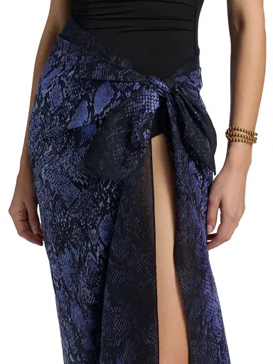 Kobi Halperin Women's Bridget Snakeskin-Print Cotton-Silk Pareo | Thumbnail 5