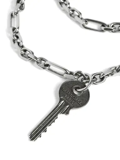 Balenciaga Men's Neverlost Thin Necklace - Antique Silver | Thumbnail 3 Balenciaga Men's Neverlost Thin Necklace - Antique Silver | Thumbnail 3