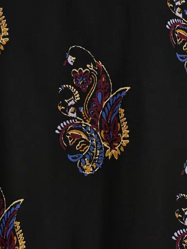 Etro Women's Kesa Floral Paisley Silk Jacket - Nero - Size Medium | Thumbnail 7