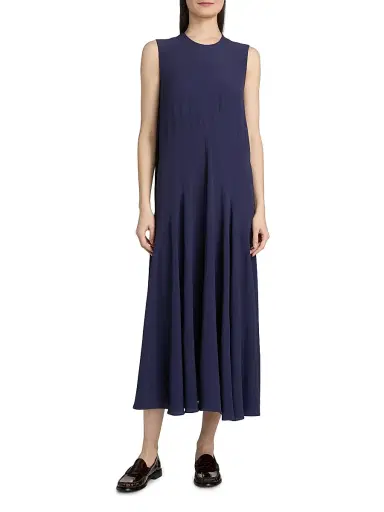 Marni Women's Sleeveless Silk-Blend Midi-Dress | Thumbnail 3 Marni Women's Sleeveless Silk-Blend Midi-Dress | Thumbnail 3