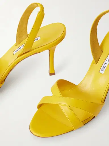 Manolo Blahnik Callasli 90 leather slingback sandals | Thumbnail 5