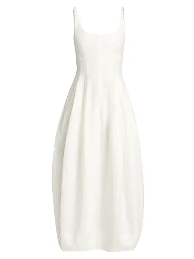 A.L.C. Women's Nina Cotton-Blend Scoopneck Midi-Dress - Bone China