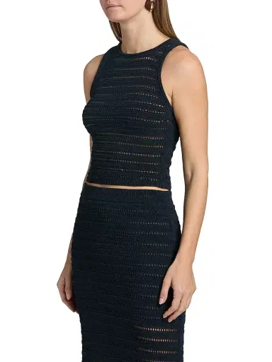 A.L.C. Women's Gale Crochet Cotton-Blend Crop Top | Thumbnail 4