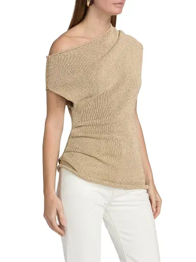 A.L.C. Women's Joni Asymmetric Knit Off-Shoulder Sweater | Thumbnail 4 A.L.C. Women's Joni Asymmetric Knit Off-Shoulder Sweater | Thumbnail 4