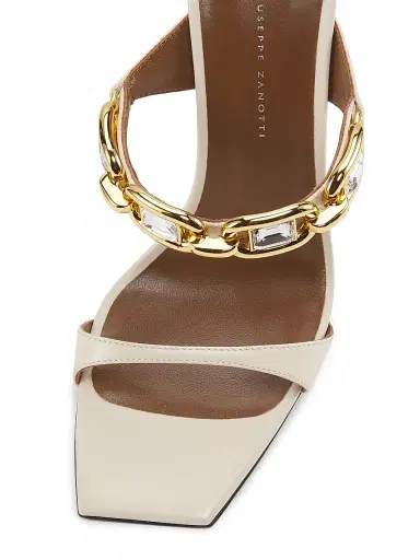 Giuseppe Zanotti Women's Muse Insomnia 105MM Swarovski-Crystal Leather Sandals | Thumbnail 4