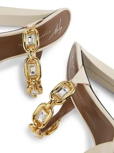 Giuseppe Zanotti Women's Muse Insomnia 105MM Swarovski-Crystal Leather Sandals | Thumbnail 5