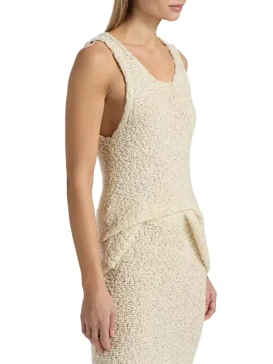 The Elder Statesman Women's Ella Bouclé Knit Tank | Thumbnail 4 The Elder Statesman Women's Ella Bouclé Knit Tank | Thumbnail 4