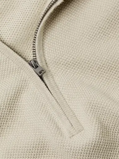 Vince Men's Piqué Cotton-Blend Polo Shirt - Parchment - Size XXL | Thumbnail 6 Vince Men's Piqué Cotton-Blend Polo Shirt - Parchment - Size XXL | Thumbnail 6