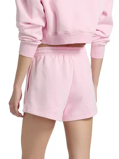 LoveShackFancy Women's Abrah Fit Club Logo Shorts - Peony Macaron | Thumbnail 5