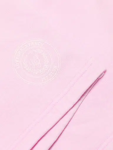 LoveShackFancy Women's Abrah Fit Club Logo Shorts - Peony Macaron | Thumbnail 7