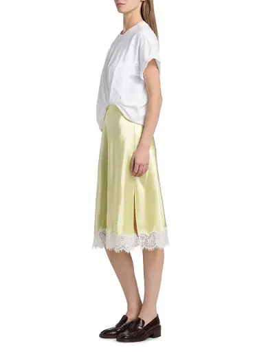 3.1 Phillip Lim Women's Layered T-Shirt & Slip Combo Midi-Dress - White Yuzu | Thumbnail 4
