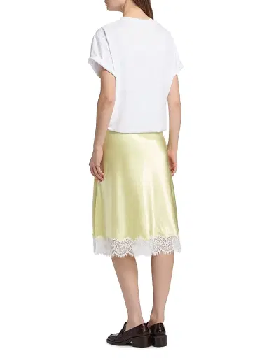 3.1 Phillip Lim Women's Layered T-Shirt & Slip Combo Midi-Dress - White Yuzu | Thumbnail 5