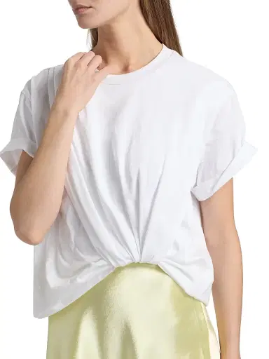 3.1 Phillip Lim Women's Layered T-Shirt & Slip Combo Midi-Dress - White Yuzu | Thumbnail 6