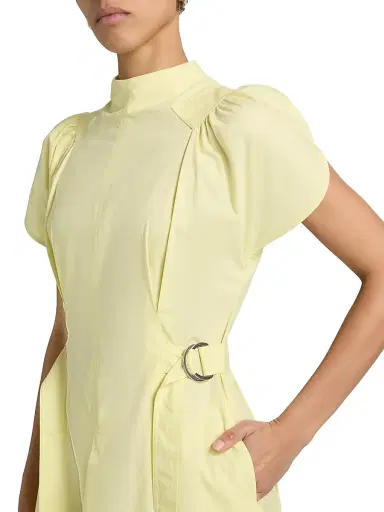 3.1 Phillip Lim Women's Puff Sleeve Side-Tie Cotton Poplin Midi-Dress | Thumbnail 6 3.1 Phillip Lim Women's Puff Sleeve Side-Tie Cotton Poplin Midi-Dress | Thumbnail 6