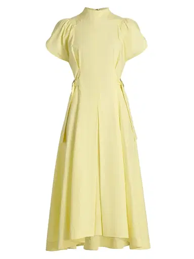 3.1 Phillip Lim Women's Puff Sleeve Side-Tie Cotton Poplin Midi-Dress | Thumbnail 1 3.1 Phillip Lim Women's Puff Sleeve Side-Tie Cotton Poplin Midi-Dress | Thumbnail 1