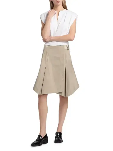3.1 Phillip Lim Women's Draped Sleeveless French Terry Top - Tofu - Size Large | Thumbnail 2