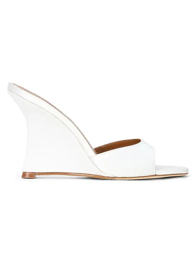 Staud Women's Brigitte 100MM Satin Wedge Sandals -