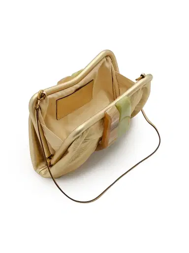 Cult Gaia Women's Julita Bow-Style Leather Clutch | Thumbnail 3
