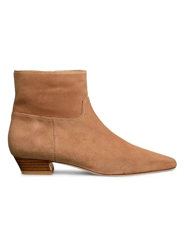 Stuart Weitzman Women's Stassi Suede Ankle Boots - New Camel Macchiato