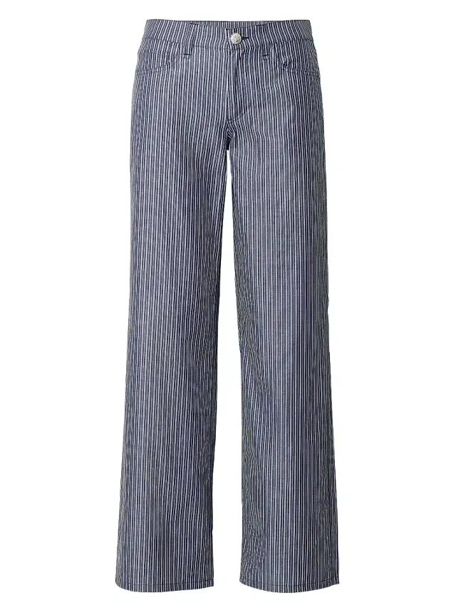 rag & bone Women's Saige Striped Low-Rise Poplin Pant - Salute Stripe