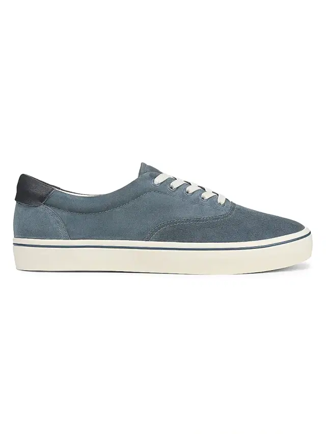 Vince Men's Seaside Suede Low-Top Sneakers - Uniform Blue