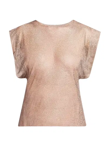Alberta Ferretti Women's Metallic Sheer T-Shirt | Thumbnail 1 Alberta Ferretti Women's Metallic Sheer T-Shirt | Thumbnail 1