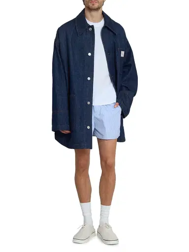 AMI PARIS Men's Worker Denim Jacket | Thumbnail 2 AMI PARIS Men's Worker Denim Jacket | Thumbnail 2