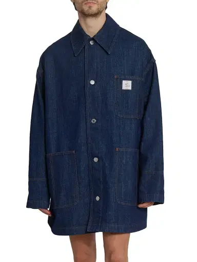 AMI PARIS Men's Worker Denim Jacket | Thumbnail 3 AMI PARIS Men's Worker Denim Jacket | Thumbnail 3