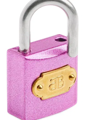 Balenciaga Women's BB Padlock Charm Keychain | Thumbnail 3 Balenciaga Women's BB Padlock Charm Keychain | Thumbnail 3