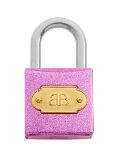 Balenciaga Women's BB Padlock Charm Keychain | Thumbnail 1 Balenciaga Women's BB Padlock Charm Keychain | Thumbnail 1