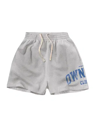 Represent Men's Owners Cotton Jersey Drawstring Shorts - Sprayed Ice Grey Marl - Size XXL | Thumbnail 1