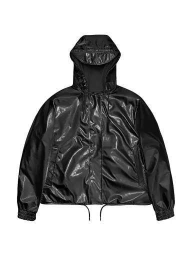 Rains Women's Lohja Crop Bomber Jacket - Black - Size XL | Thumbnail 1 Rains Women's Lohja Crop Bomber Jacket - Black - Size XL | Thumbnail 1