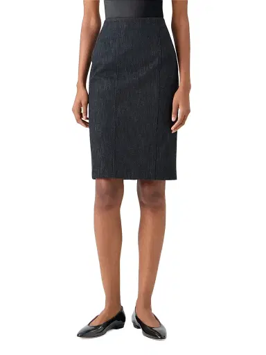 Akris Women's Stretch Denim Pencil Skirt - Black Denim - Size 16 | Thumbnail 3 Akris Women's Stretch Denim Pencil Skirt - Black Denim - Size 16 | Thumbnail 3
