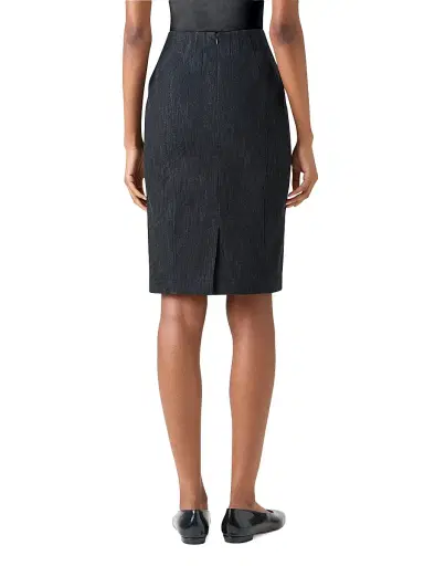 Akris Women's Stretch Denim Pencil Skirt - Black Denim - Size 16 | Thumbnail 5 Akris Women's Stretch Denim Pencil Skirt - Black Denim - Size 16 | Thumbnail 5