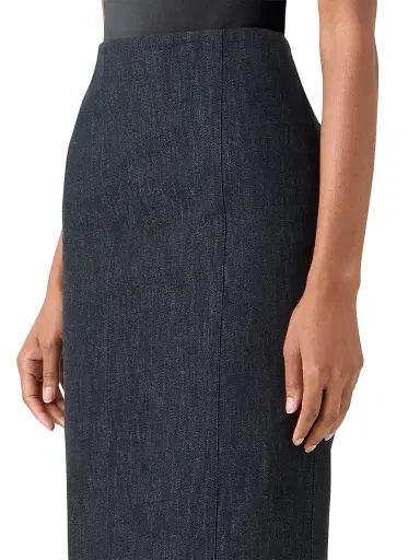 Akris Women's Stretch Denim Pencil Skirt - Black Denim - Size 16 | Thumbnail 6 Akris Women's Stretch Denim Pencil Skirt - Black Denim - Size 16 | Thumbnail 6
