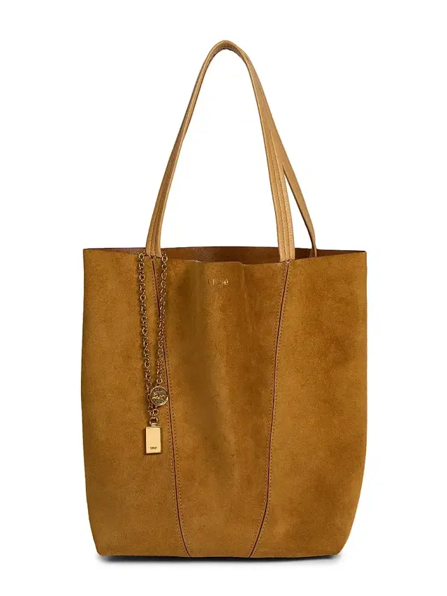 Chloé Women's Spin Suede Tote Bag - Bleached Brown