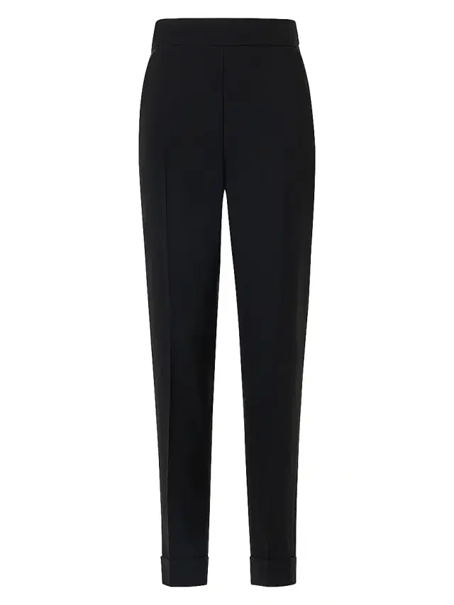 Women's Chris Wool-Blend Tapered Pants - Black