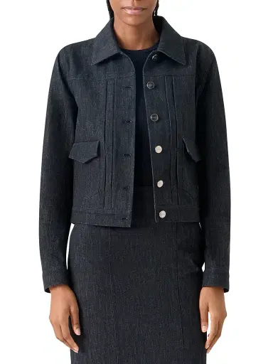Akris Women's Hilbert Denim Jacket - Black Denim - Size 2 | Thumbnail 3