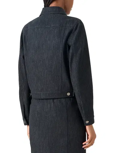Akris Women's Hilbert Denim Jacket - Black Denim - Size 2 | Thumbnail 5