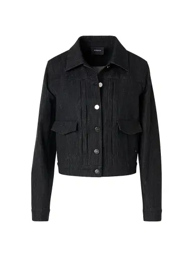 Akris Women's Hilbert Denim Jacket - Black Denim - Size 2 | Thumbnail 1