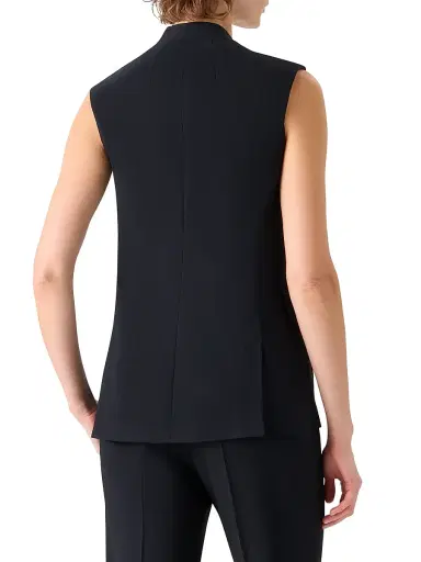 Akris Women's Martina Wool-Blend Vest - Black - Size 16 | Thumbnail 5 Akris Women's Martina Wool-Blend Vest - Black - Size 16 | Thumbnail 5