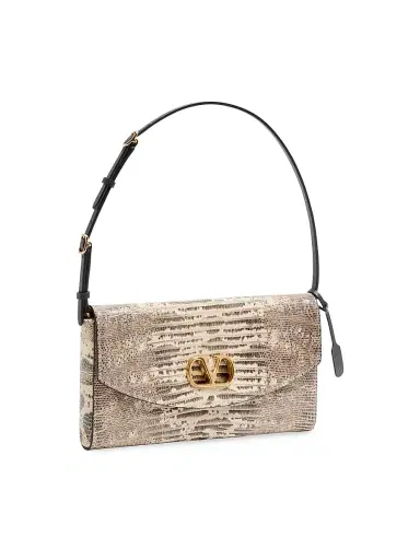 Valentino Garavani Women's Devain Shoulder Bag in Tejus - Light Brown | Thumbnail 5 Valentino Garavani Women's Devain Shoulder Bag in Tejus - Light Brown | Thumbnail 5