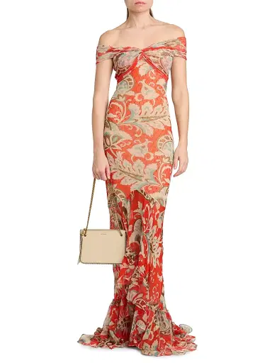 Etro Women's Logo Tasseled Leather Crossbody Bag - Cream | Thumbnail 2