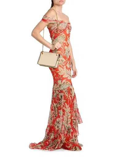 Etro Women's Logo Tasseled Leather Crossbody Bag - Cream | Thumbnail 3