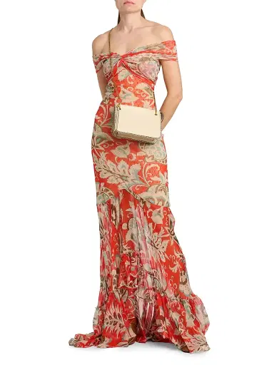 Etro Women's Logo Tasseled Leather Crossbody Bag - Cream | Thumbnail 4