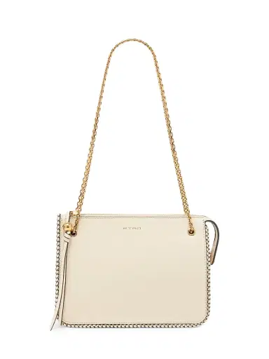 Etro Women's Logo Tasseled Leather Crossbody Bag - Cream | Thumbnail 6