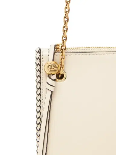 Etro Women's Logo Tasseled Leather Crossbody Bag - Cream | Thumbnail 8