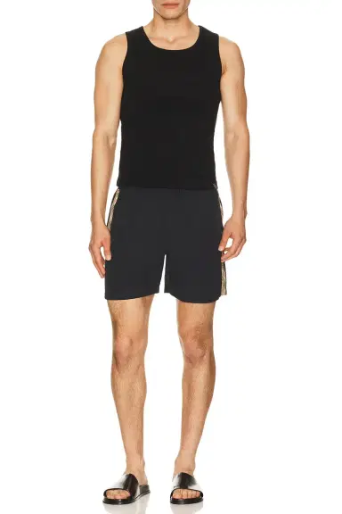 Burberry Seb Check Tape Swim Shorts | Thumbnail 4 Burberry Seb Check Tape Swim Shorts | Thumbnail 4
