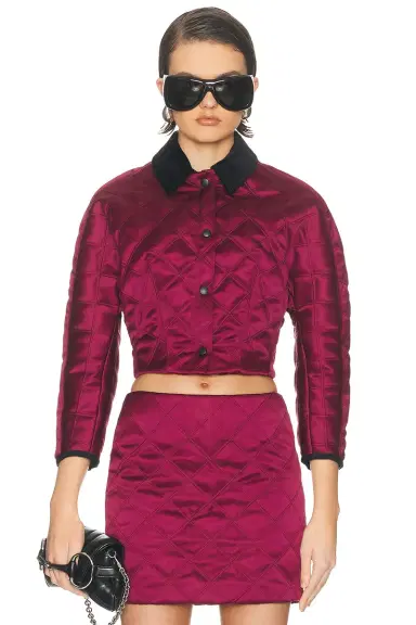 Atlein Cropped Quilted Jacket | Thumbnail 1 Atlein Cropped Quilted Jacket | Thumbnail 1